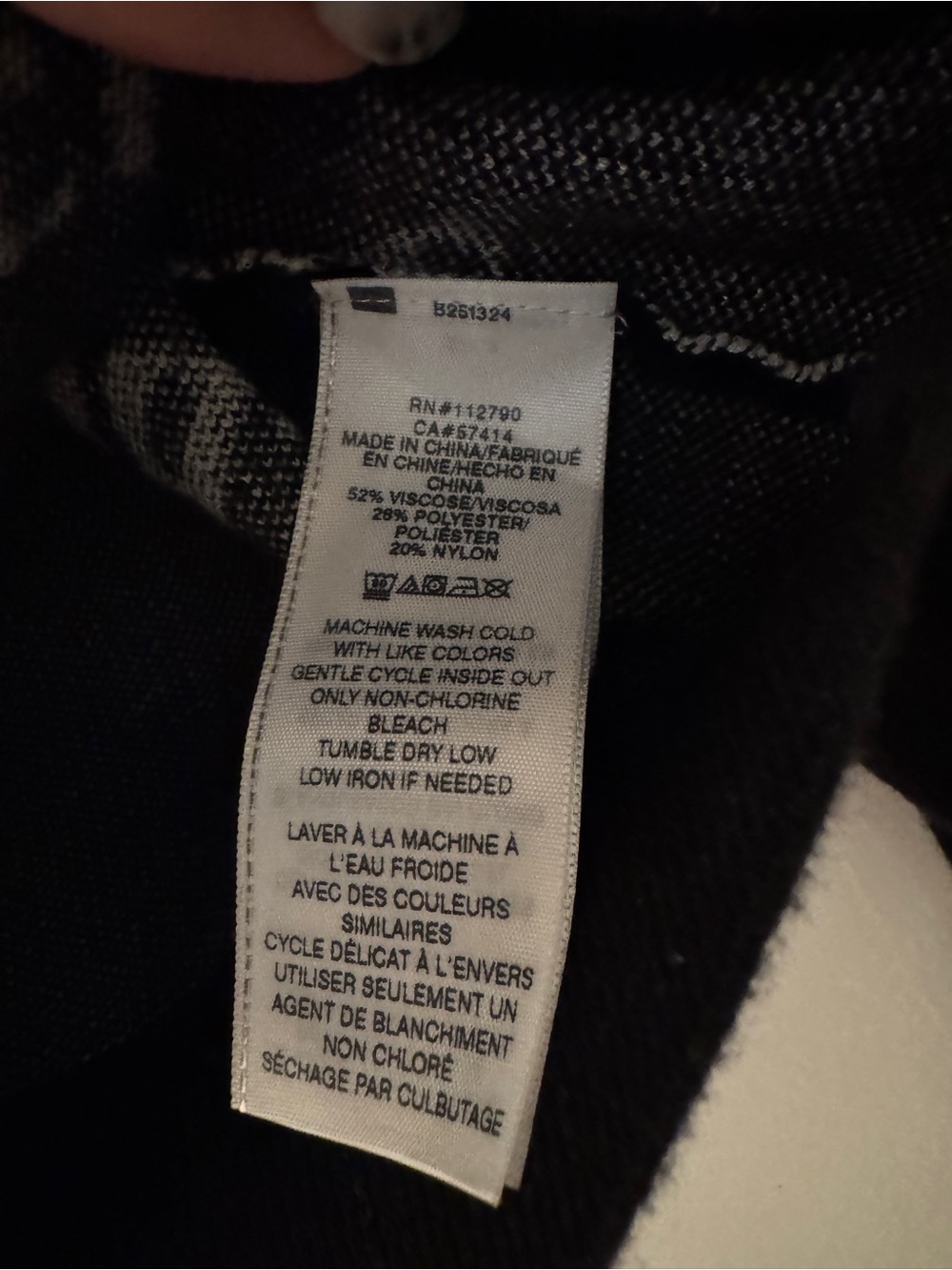 True Religion Jet Black Cropped Cardigan with White Logo - Picture 5 of 6